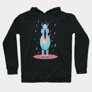 Little cute goat under the rain Hoodie